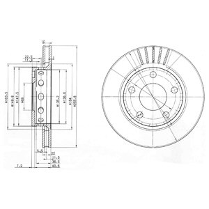 Tarcza hamulcowa DELPHI BG3785