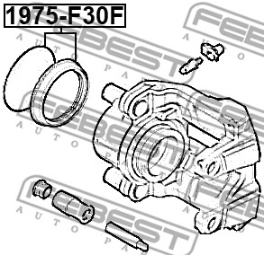 Zestaw naprawczy zacisku hamulcowego FEBEST 1975-F30F