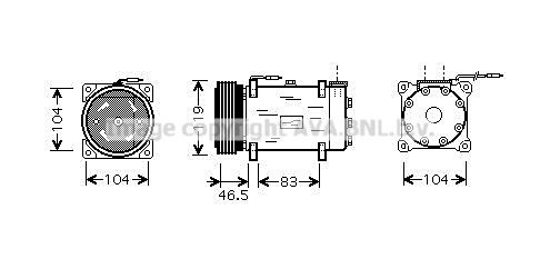 Kompresor klimatyzacji AVA QUALITY COOLING CNAK160
