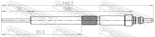 Świeca żarowa FEBEST 03642-001