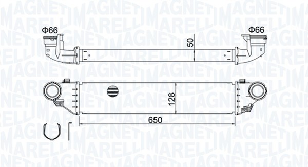 Chłodnica powietrza intercooler MAGNETI MARELLI 351319204280