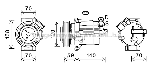 Kompresor klimatyzacji AVA QUALITY COOLING CTK065