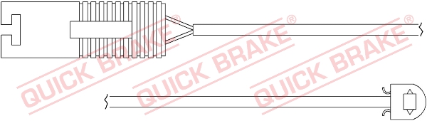 Czujnik zużycia klocków QUICK BRAKE WS 0161 A