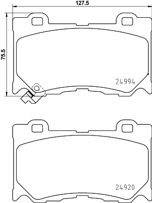 Klocki hamulcowe HELLA 8DB 355 015-411