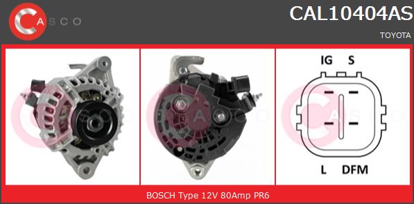 Alternator CASCO CAL10404AS