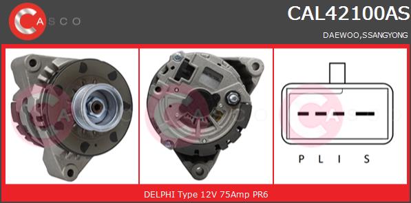 Alternator CASCO CAL42100AS