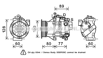 Kompresor klimatyzacji AVA QUALITY COOLING TOAK618