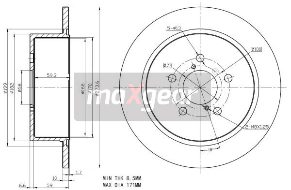 Tarcza hamulcowa MAXGEAR 19-2356