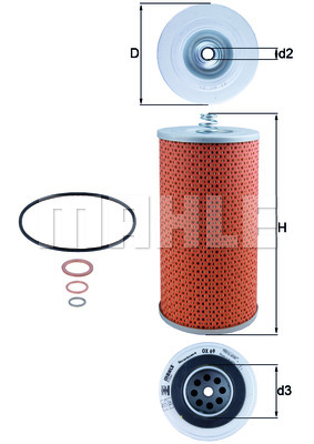 Filtr oleju KNECHT OX 69D