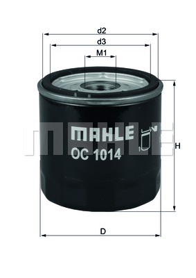 Filtr oleju MAHLE OC 1014