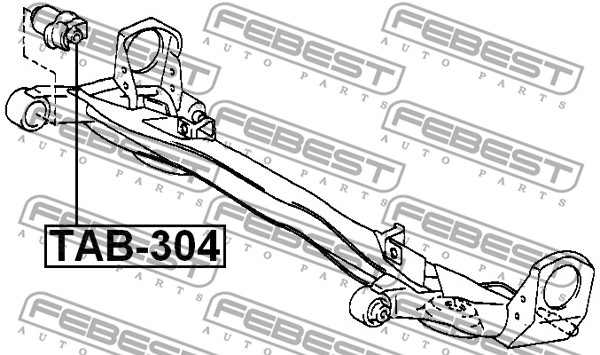 Łożyskowanie  korpusu osi FEBEST TAB-304