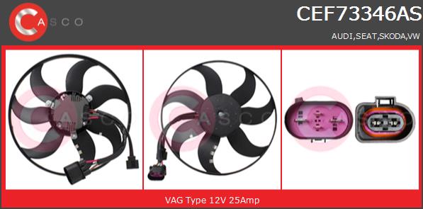 Wentylator CASCO CEF73346AS
