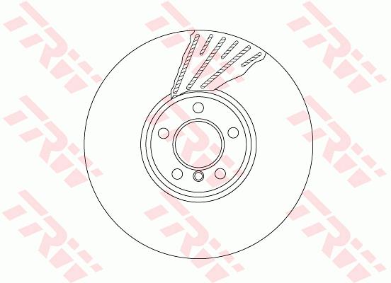 Tarcza hamulcowa TRW DF6622S