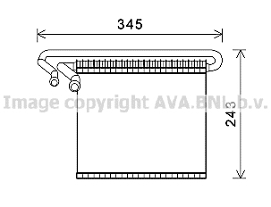 Parownik klimatyzacji AVA QUALITY COOLING FDV491