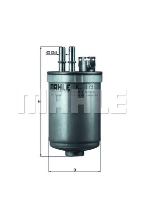 Filtr paliwa MAHLE KL 173