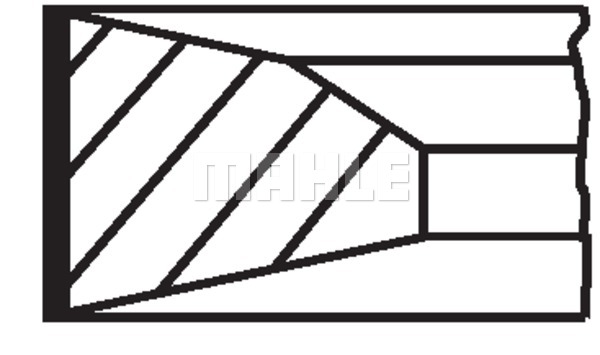 Pierścienie tłokowe MAHLE 061 RS 00110 0N0