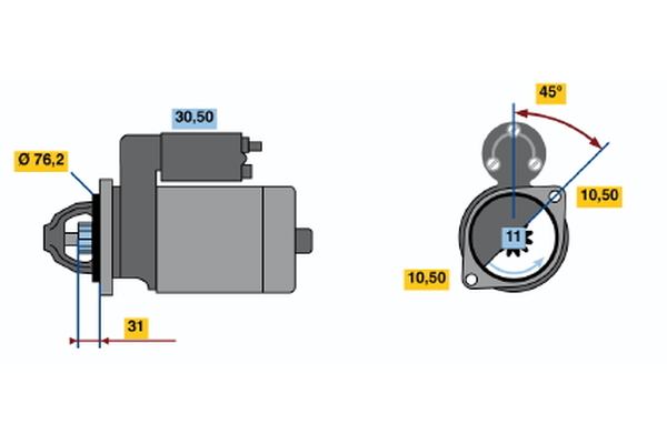 Alternator BOSCH 1 986 A00 942