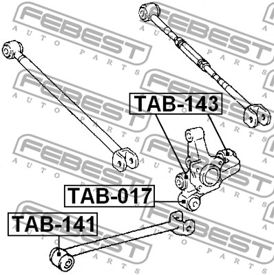 Tuleja wahacza FEBEST TAB-017