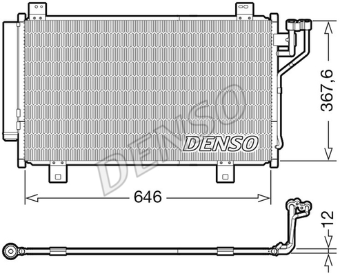 Skraplacz klimatyzacji DENSO DCN44012