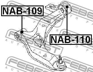 Tuleja wahacza FEBEST NAB-110