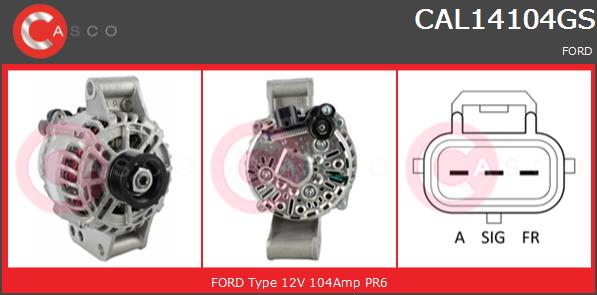 Alternator CASCO CAL14104GS