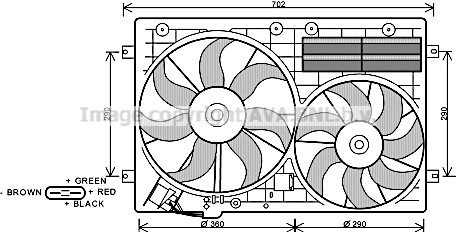 Wentylator AVA QUALITY COOLING VN7529