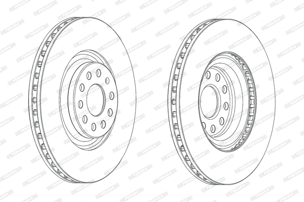 Tarcza hamulcowa FERODO DDF2000C