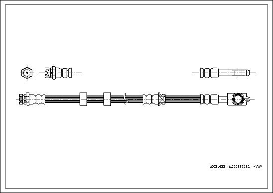 Przewód hamulcowy elastyczny CORTECO 19031632