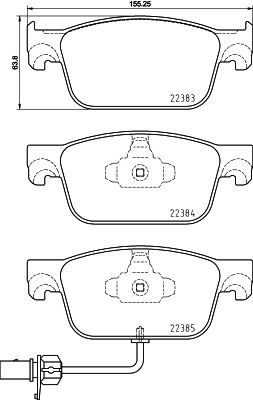 Klocki hamulcowe HELLA 8DB 355 024-951