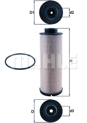 Filtr paliwa MAHLE KX 73/1D