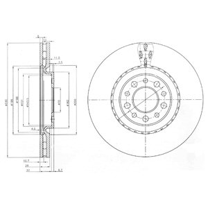 Tarcza hamulcowa DELPHI BG3993