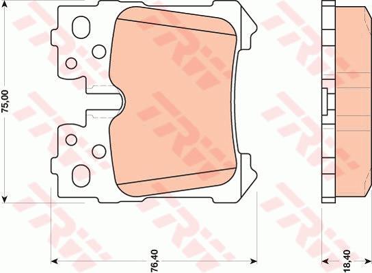 Klocki hamulcowe TRW GDB3475