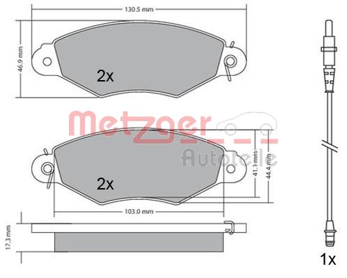 Klocki hamulcowe METZGER 1170115