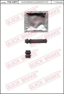 Zestaw naprawczy zacisk hamulcowy QUICK BRAKE 113-1471