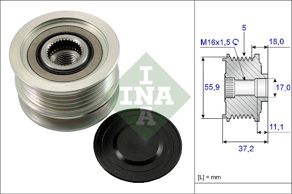 Sprzęgło alternatora INA 535 0113 10