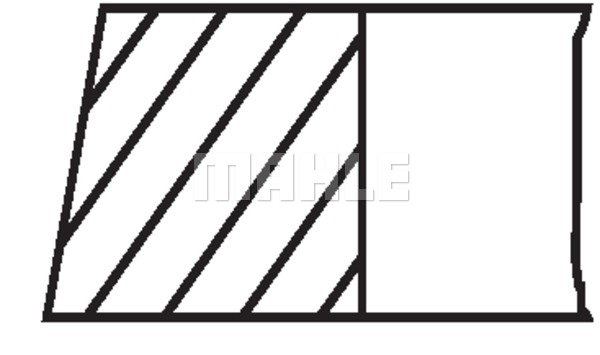 Pierścienie tłokowe MAHLE 028 RS 10130 0N0