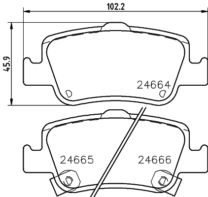 Klocki hamulcowe HELLA 8DB 355 013-571