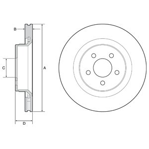 Tarcza hamulcowa DELPHI BG9217C