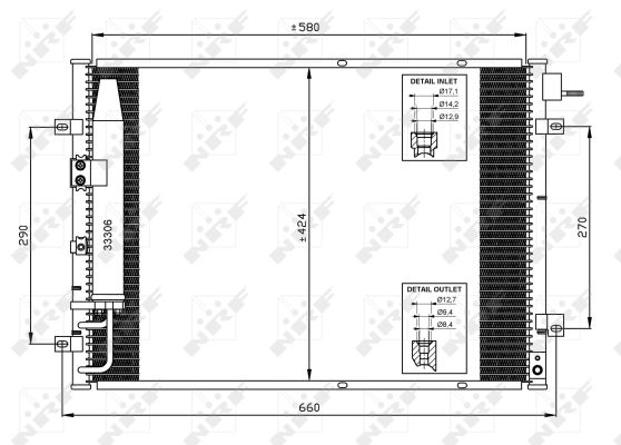 Skraplacz klimatyzacji NRF 35515