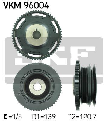 Koło pasowe wału korbowego SKF VKM 96004