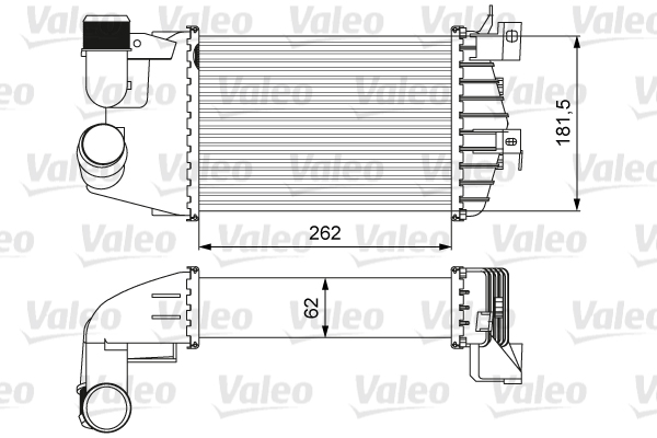 Chłodnica powietrza intercooler VALEO 818627