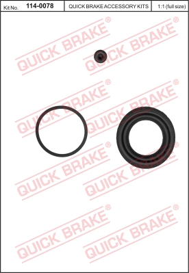 Zestaw naprawczy zacisku hamulcowego QUICK BRAKE 114-0078