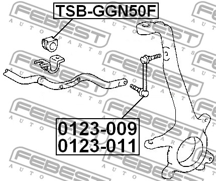 Guma stabilizatora FEBEST TSB-GGN50F