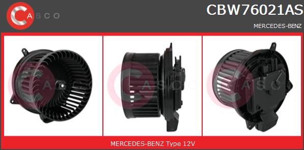 Wentylator wnętrza CASCO CBW76021AS