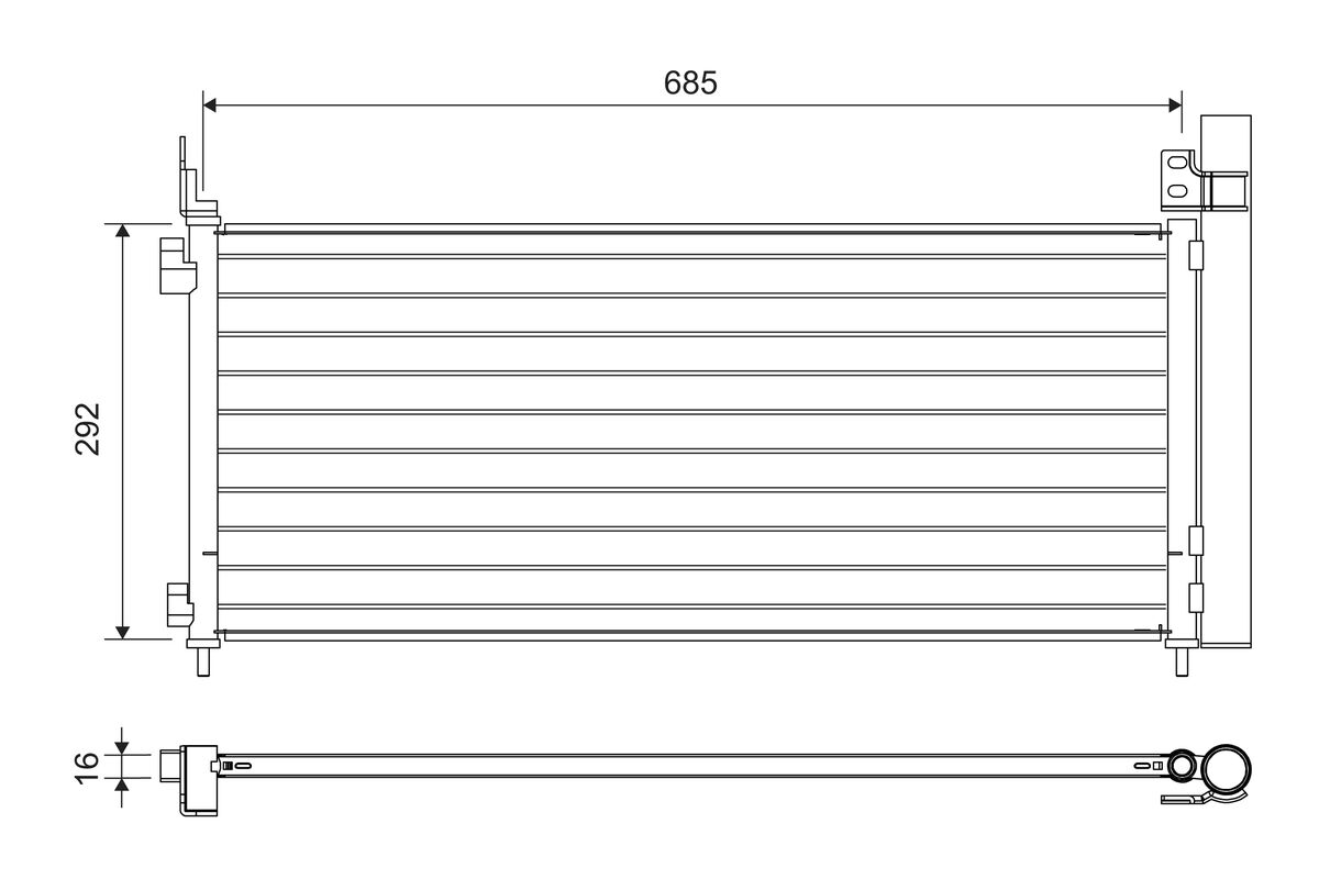 Skraplacz, klimatyzacja VALEO 822720