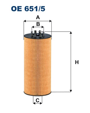 Filtr oleju FILTRON OE651/5