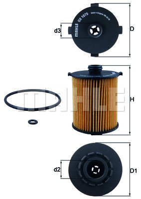 Filtr oleju KNECHT OX 1075D