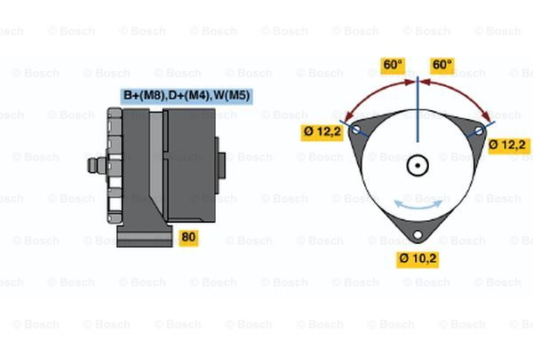 Alternator BOSCH 0 986 037 770