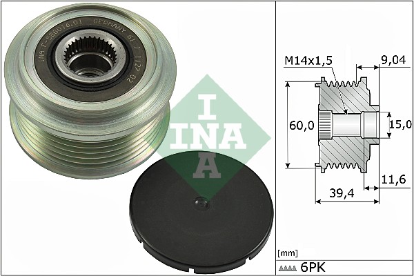 Sprzęgło alternatora INA 535 0277 10