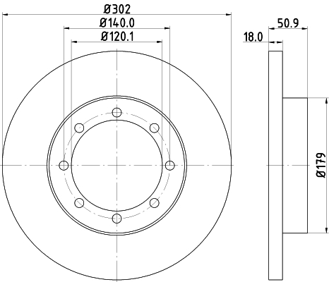 Tarcza hamulcowa HELLA 8DD 355 117-281